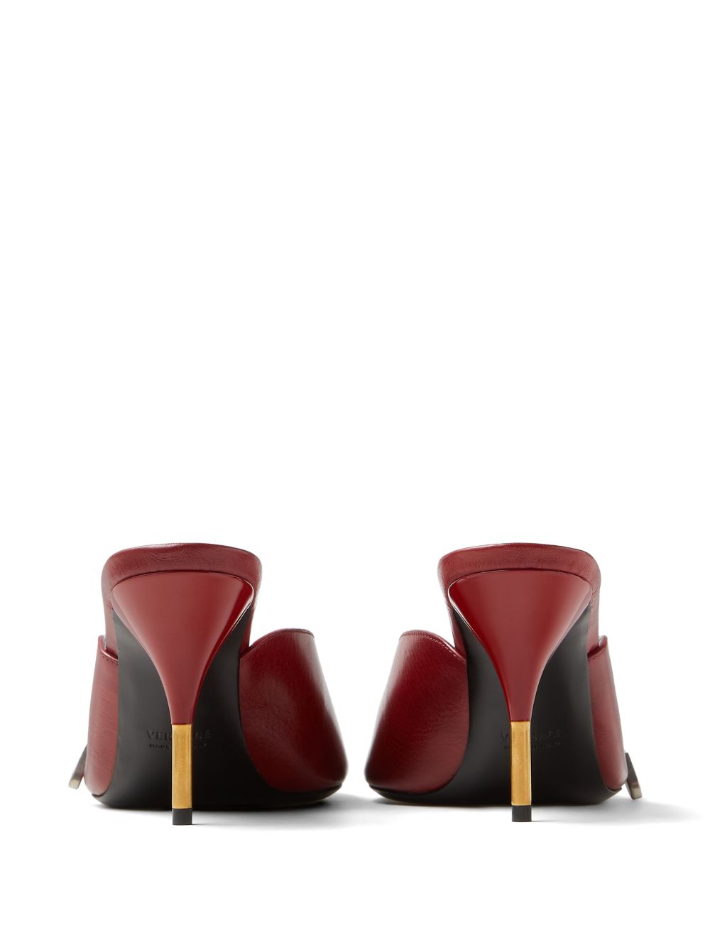 Pointed Toe Sandals With Metallic Gold Accent