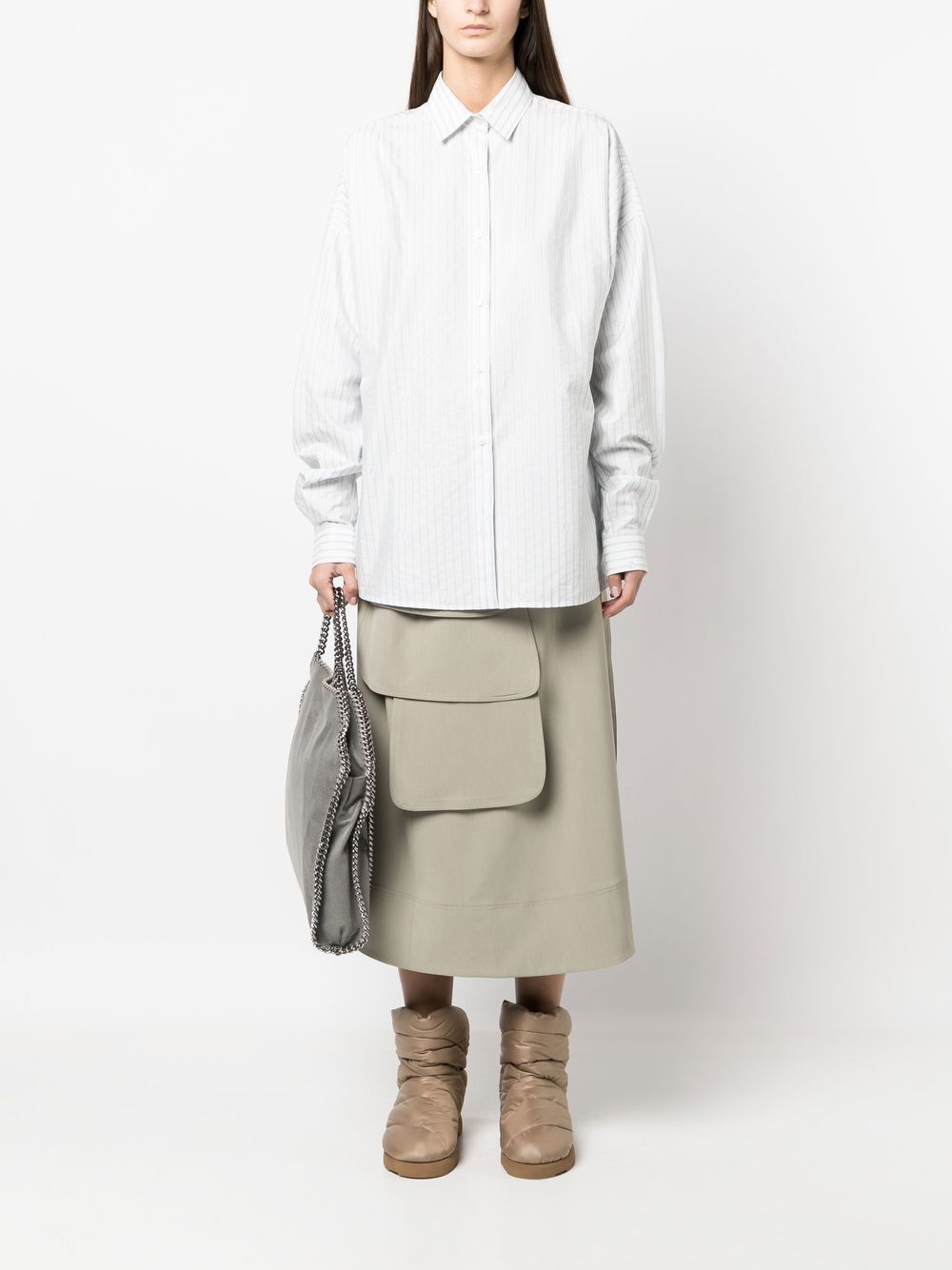 White Shirt Relaxed Fit Cotton Shirt