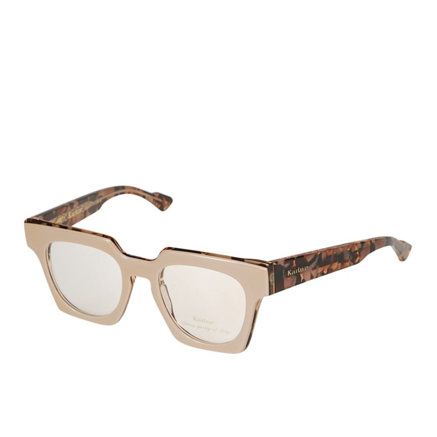 Tanya Square Frame Sunglasses with Tortoiseshell-Patterned Arms
