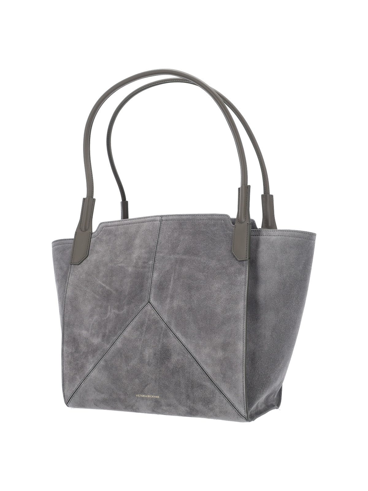 Structured Grey Bag with Minimalist Design