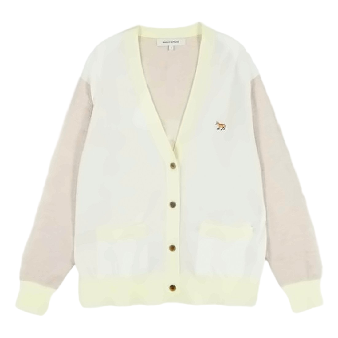 Soft Wool Cardigan With Embroidered Fox Detail
