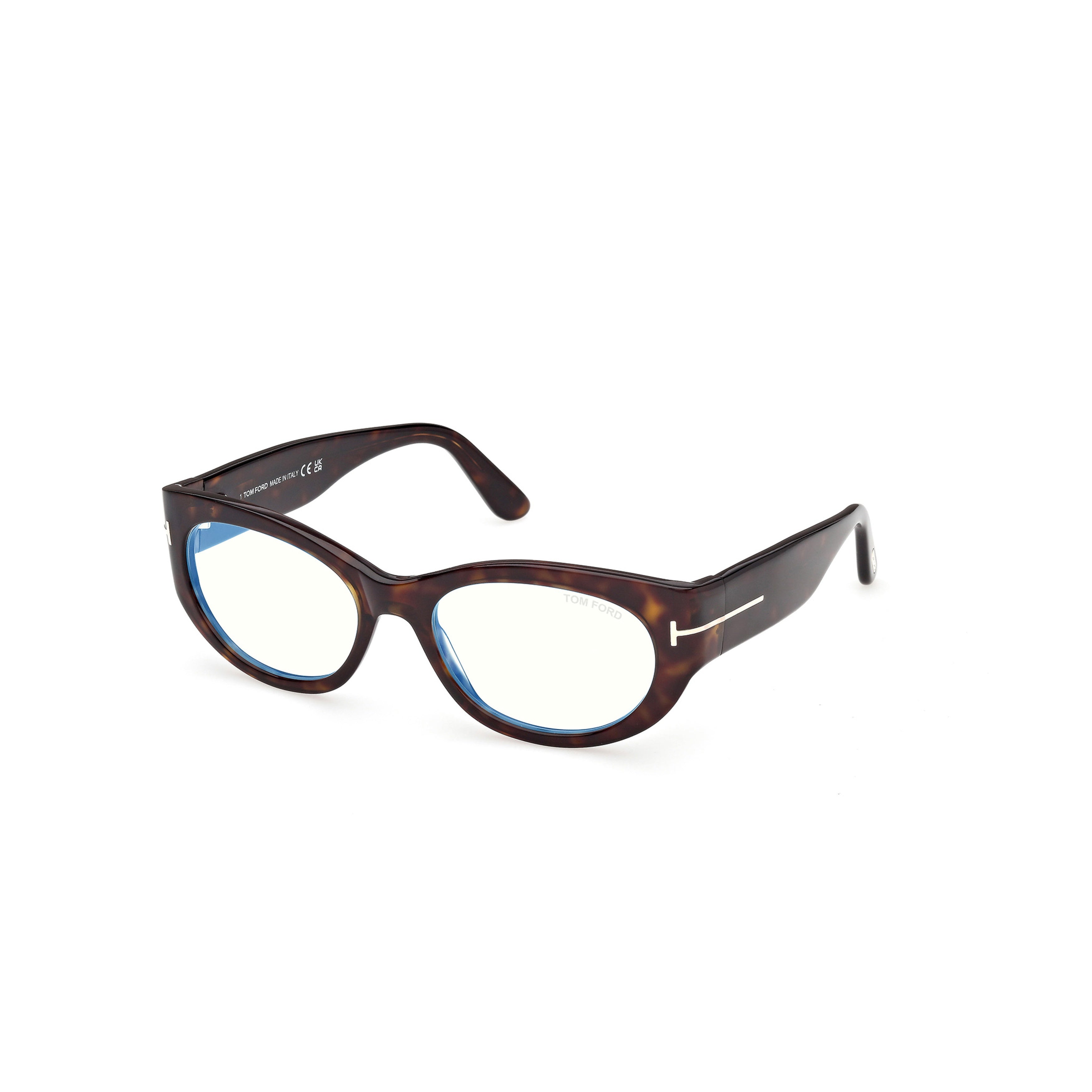Ft6133-B Tortoiseshell Oval Acetate Eyeglasses