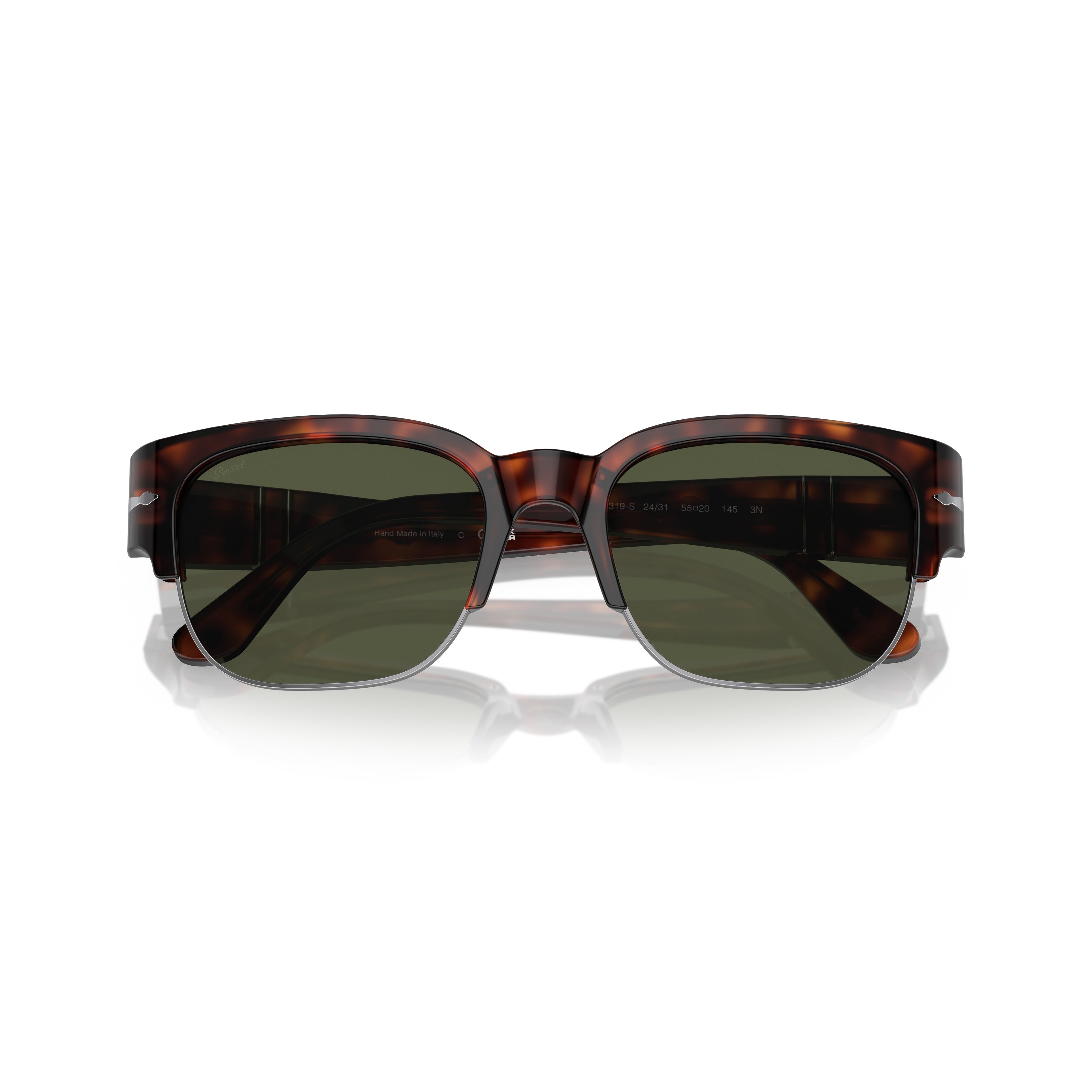 0po3319s Classic Square Frame Tortoiseshell Sunglasses
