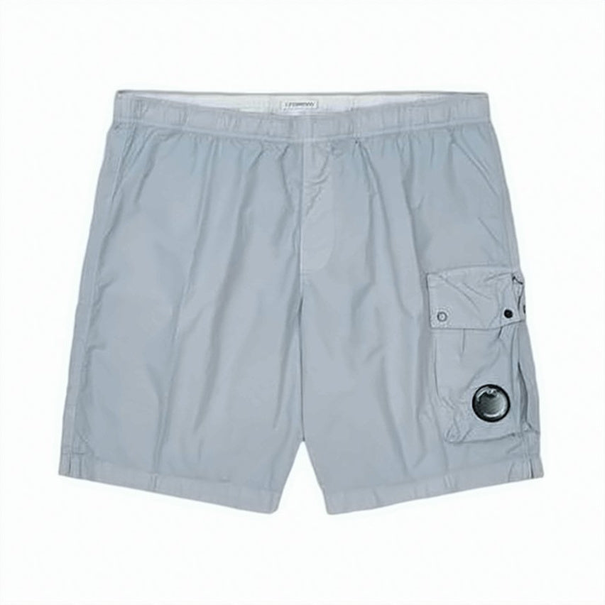 Lightweight Grey Polyamide Shorts