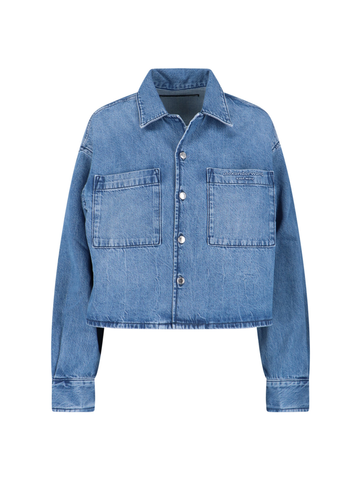 Crop Shirt – Blue Denim