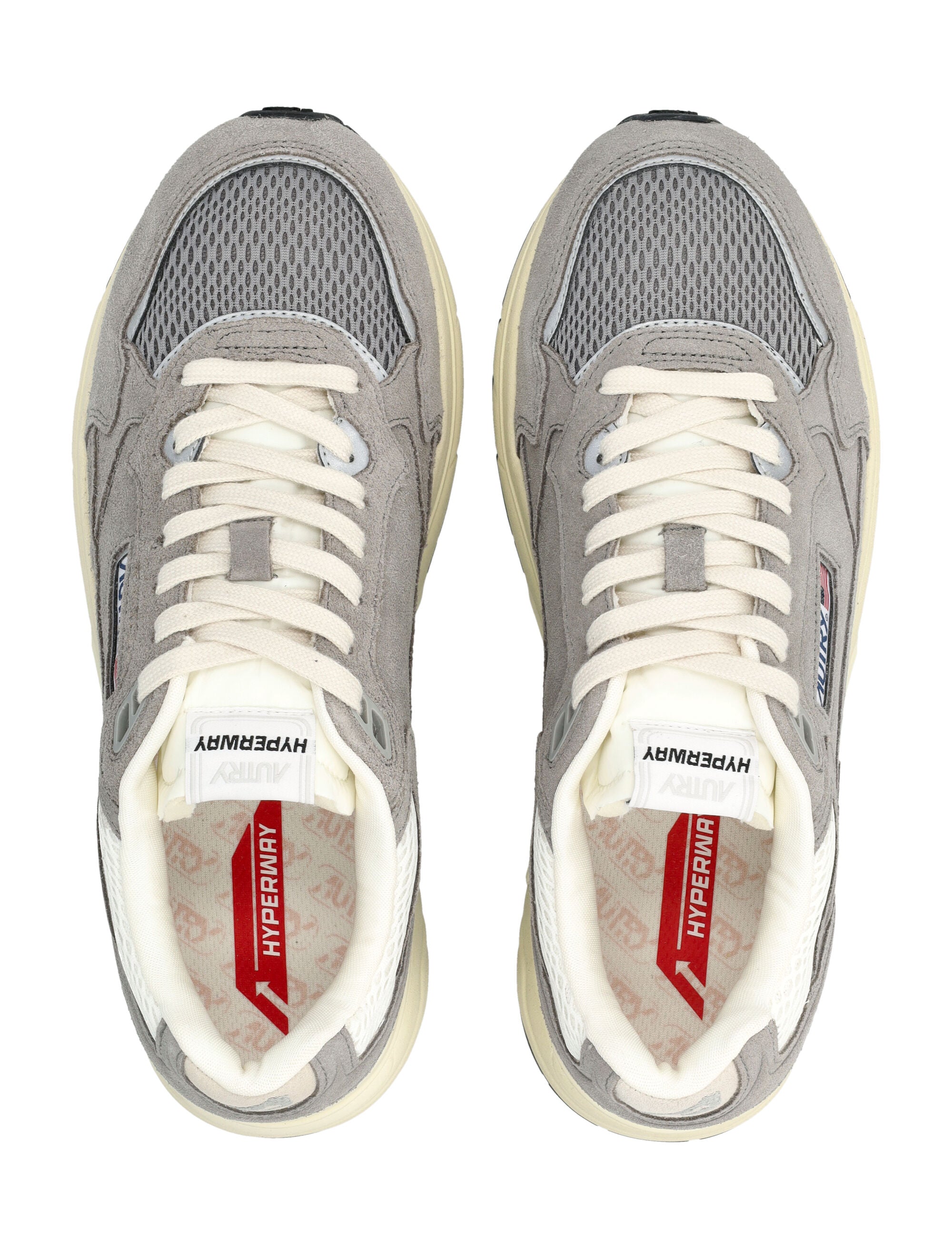 Hyperway Mesh & Suede Grey Sneakers