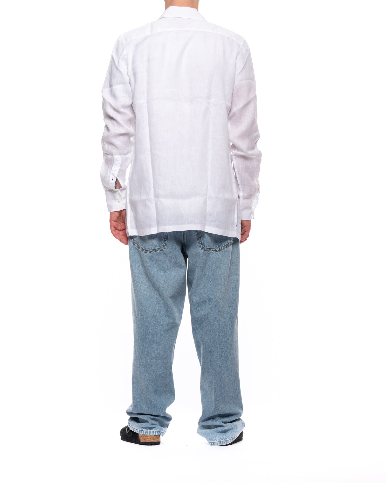 Classic Linen Shirt With French Collar