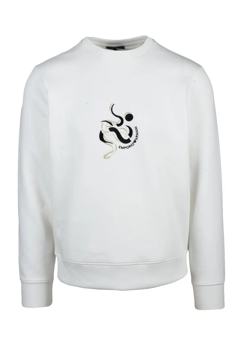 Sweatshirt Cotton Stretch - White