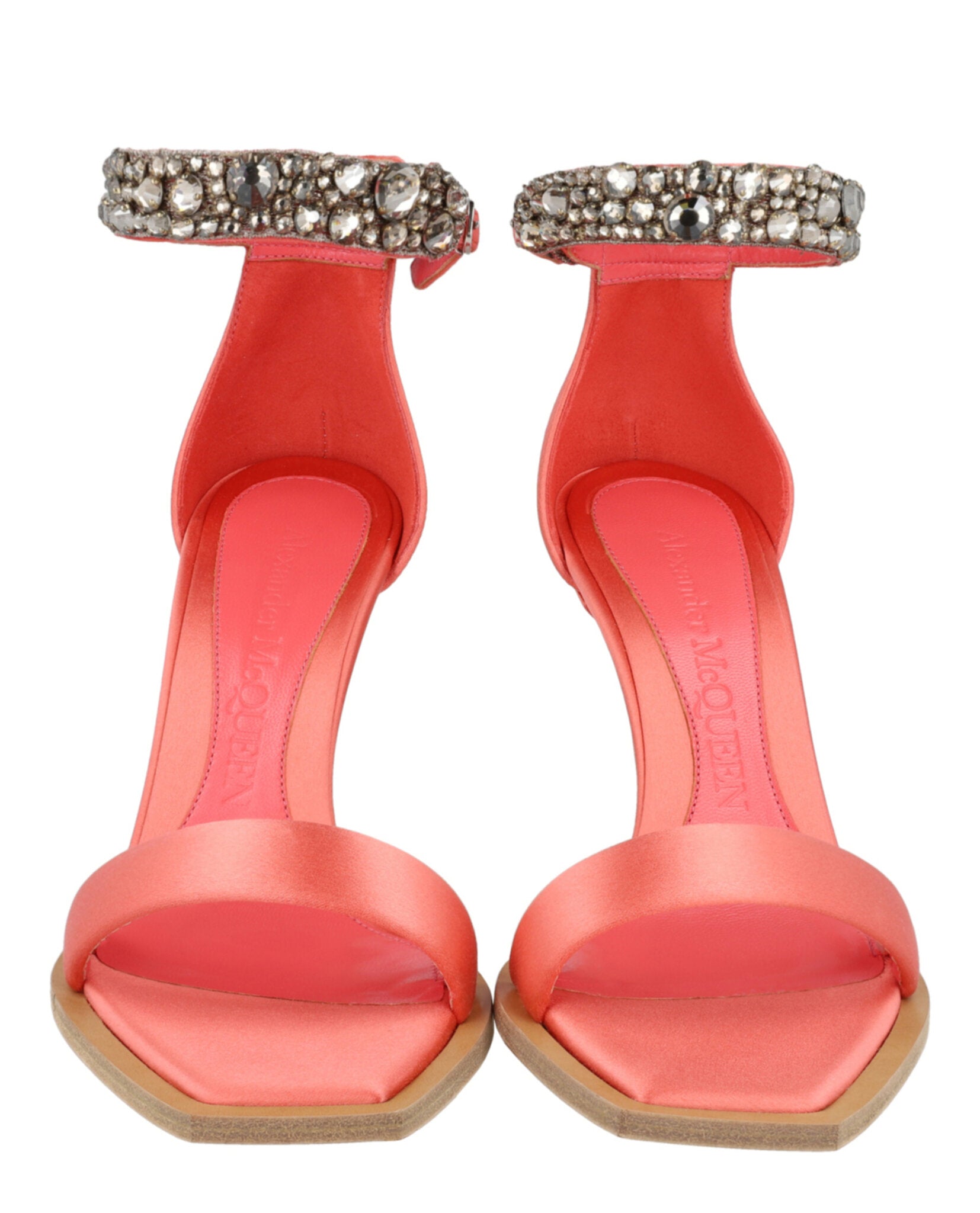 Crystal-Cuff Stiletto Heels