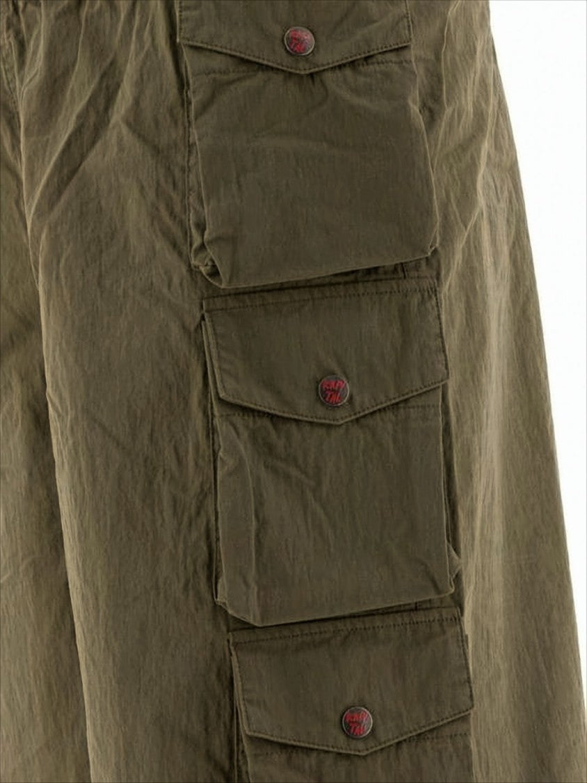 Utilitarian Brown Shorts with Adjustable Strap
