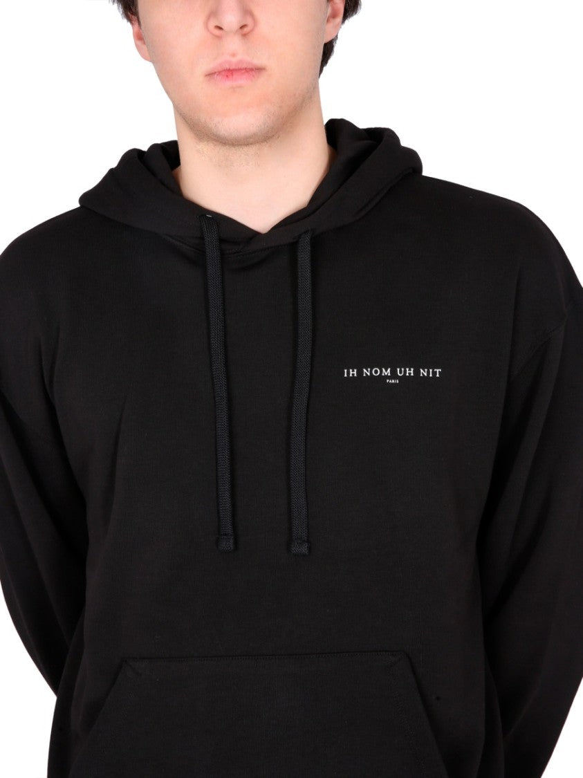 Graphic Print Black Sweatshirt