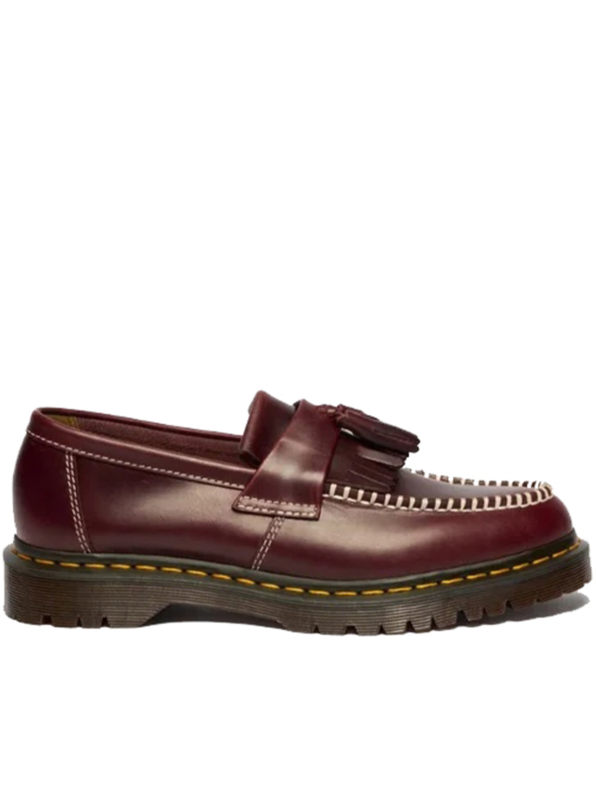 Adrian Ben Polished Burgundy Tassel Loafers