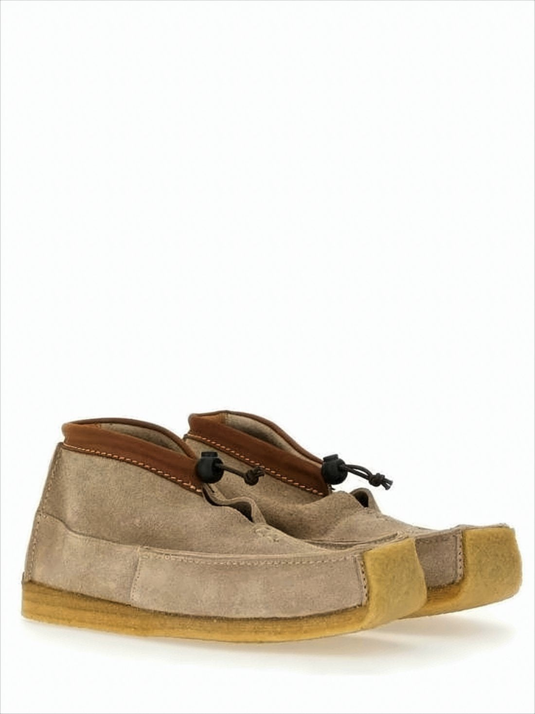 Suede Loafers with Adjustable Toggle Closure