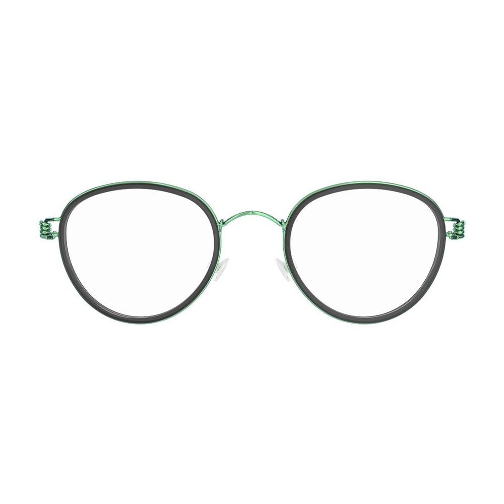 Lindberg Kid Teen Air Rim Jackie P90/P90/P90/K199 Black/Green Phantos-Shaped Green Titanium Eyewear