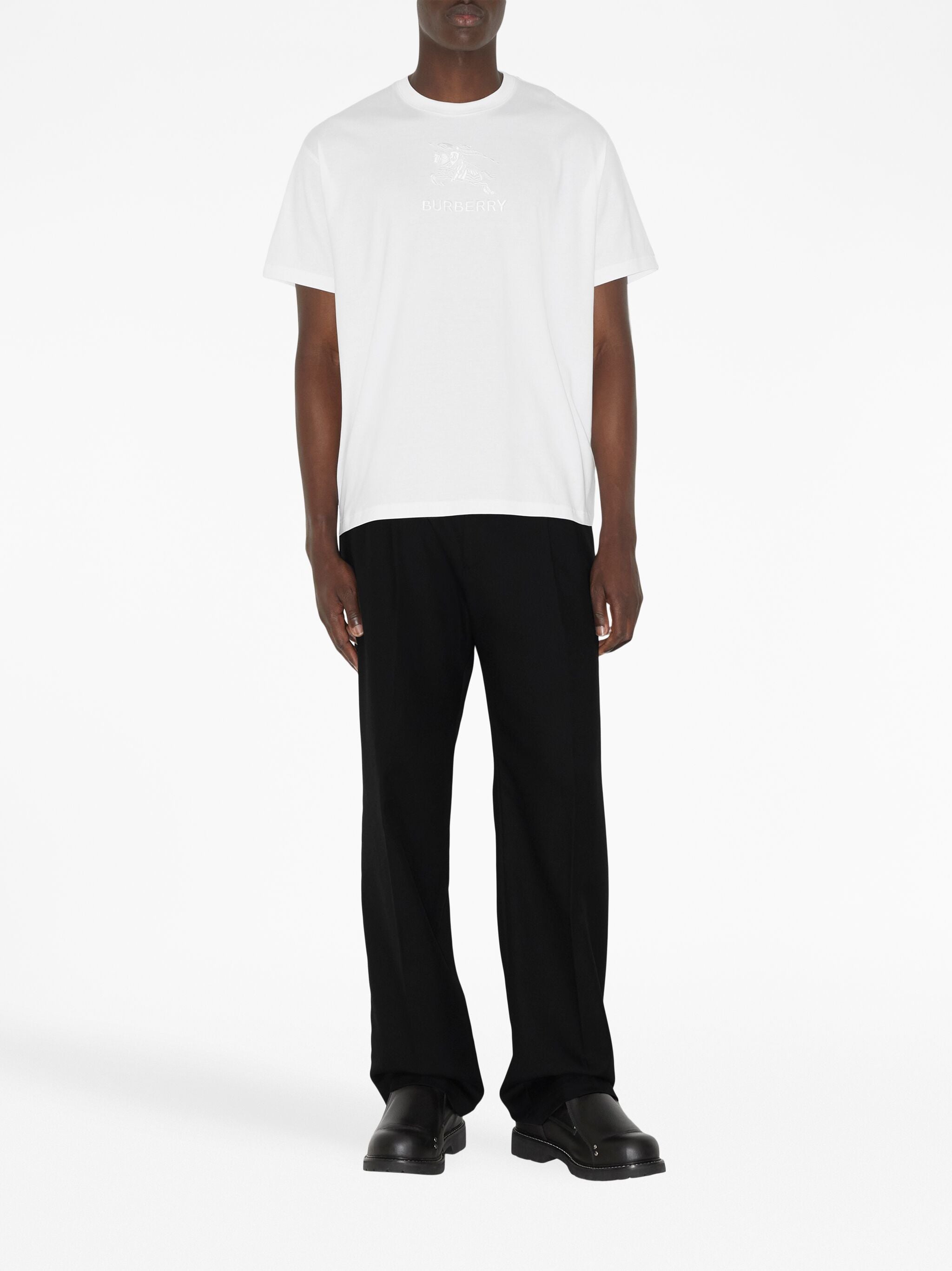 Tempah White Cotton Logo T-Shirt