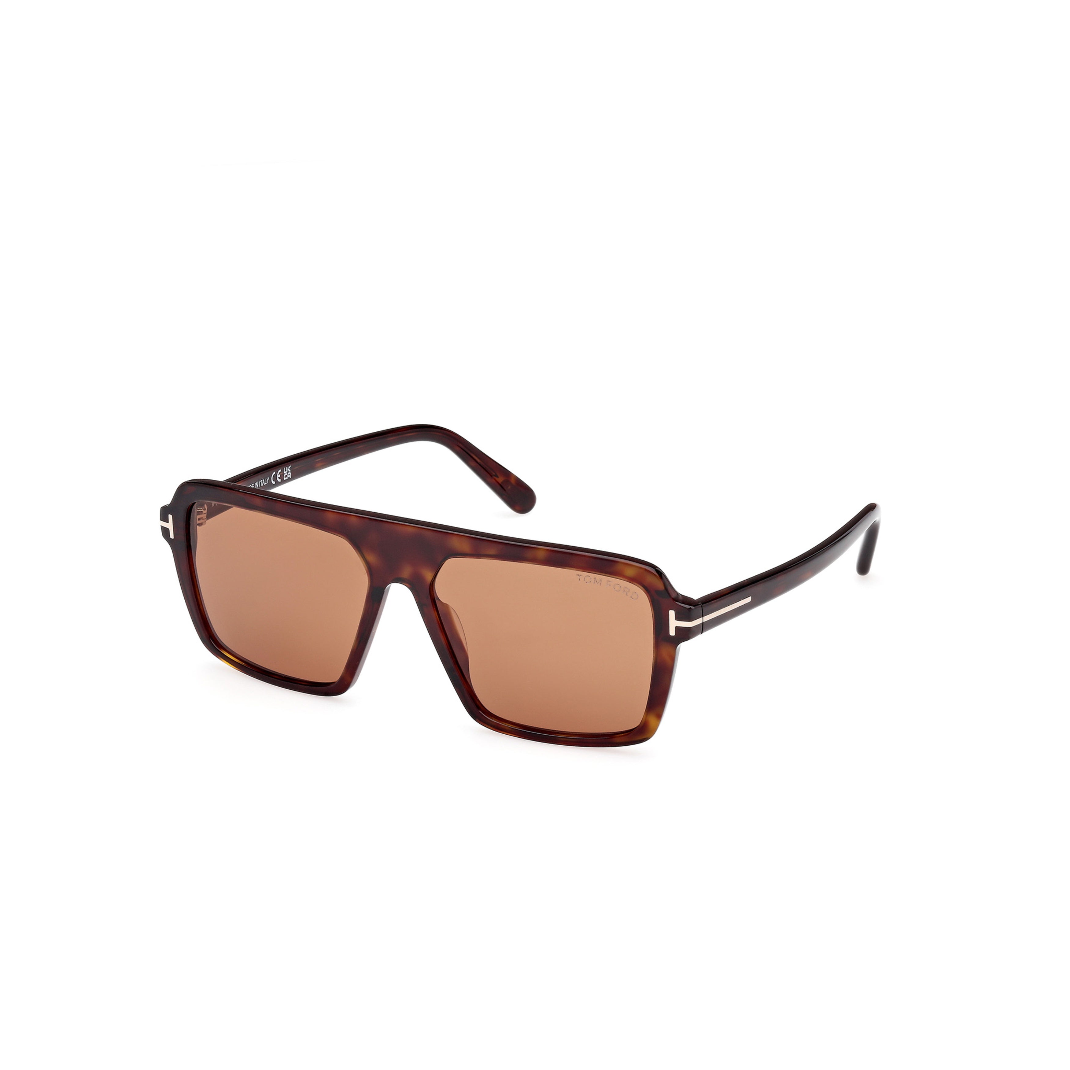 Ft1176 Rectangular Tortoiseshell Acetate Sunglasses