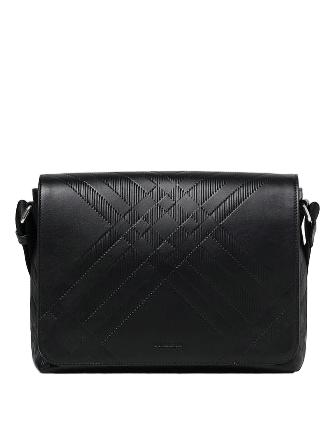 Embossed Calf Leather Crossbody Bag