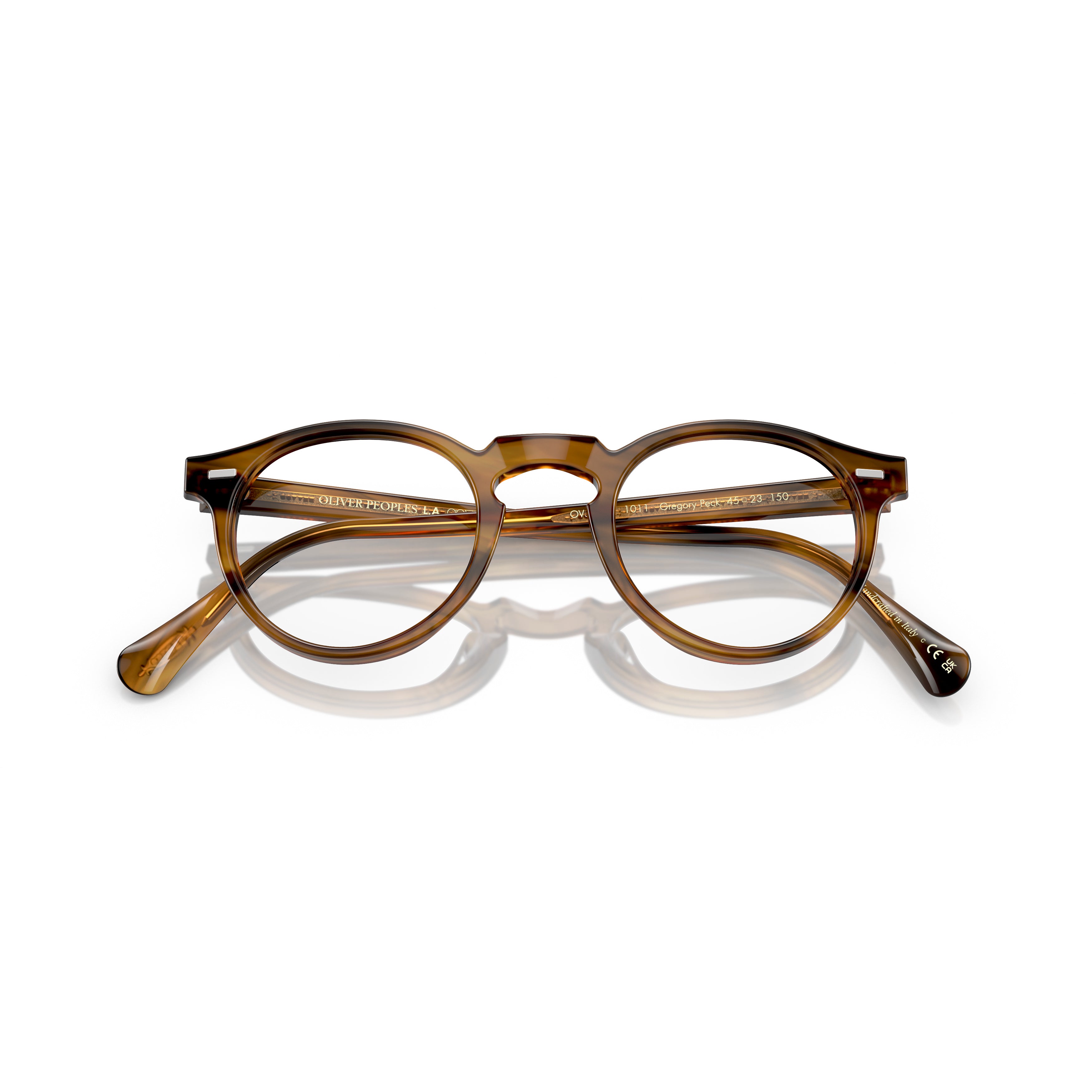 0ov5186 Classic Round Acetate Eyeglasses with Tortoiseshell Pattern
