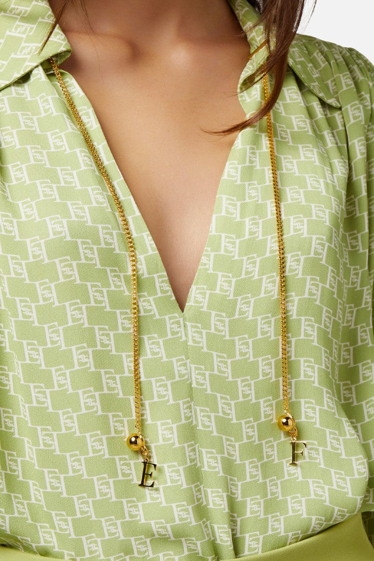 Long Sleeve Shirt With Signature Detailing And Neckline