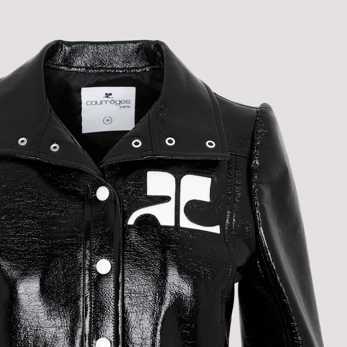 Black Jacket With Glossy Finish
