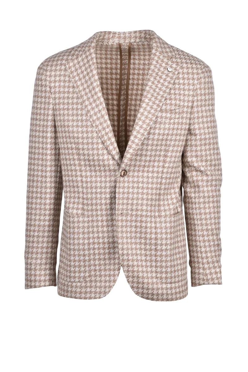 Fitted Jacket - Brown/Beige