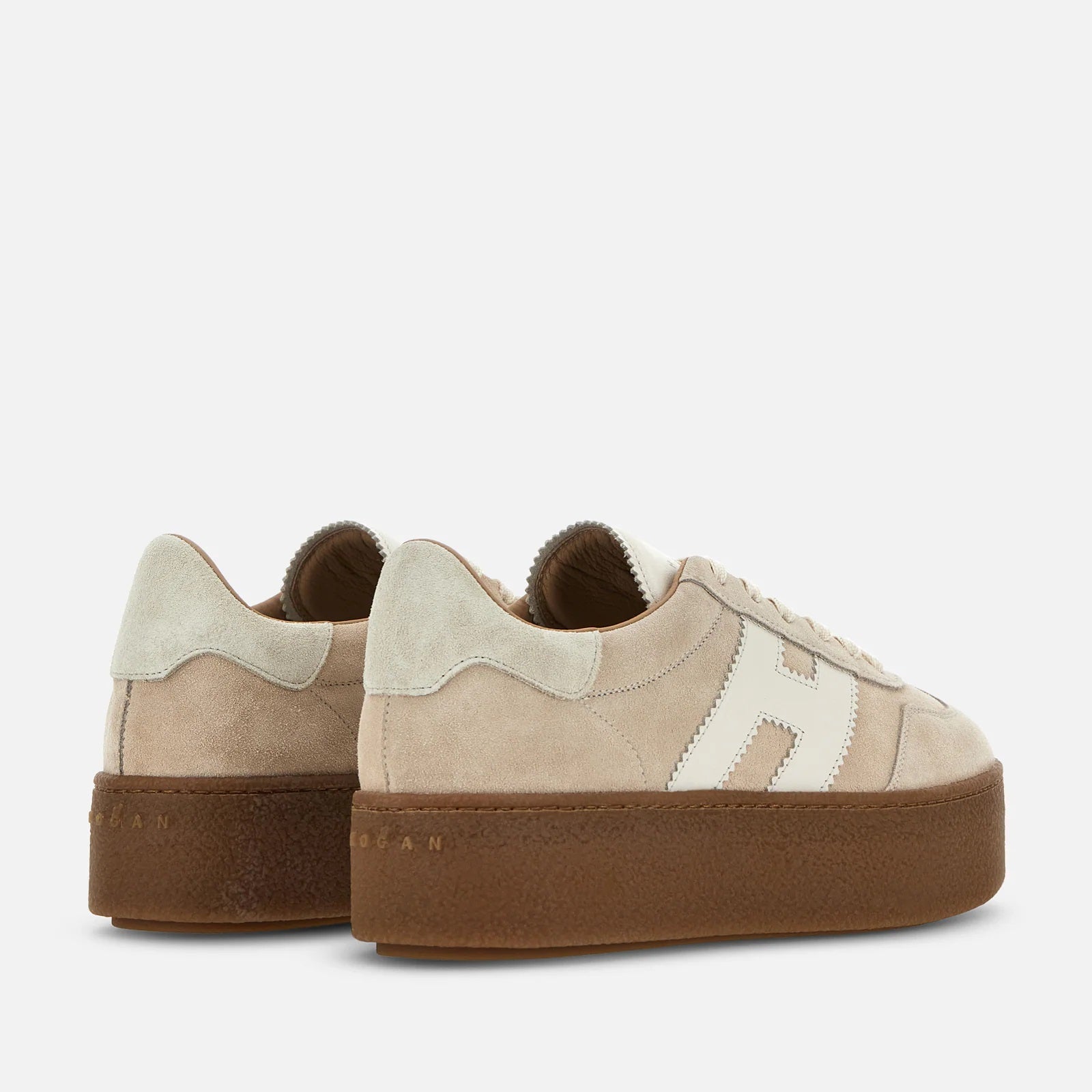 Beige H698 Allacciato H Lace-Up Shoes