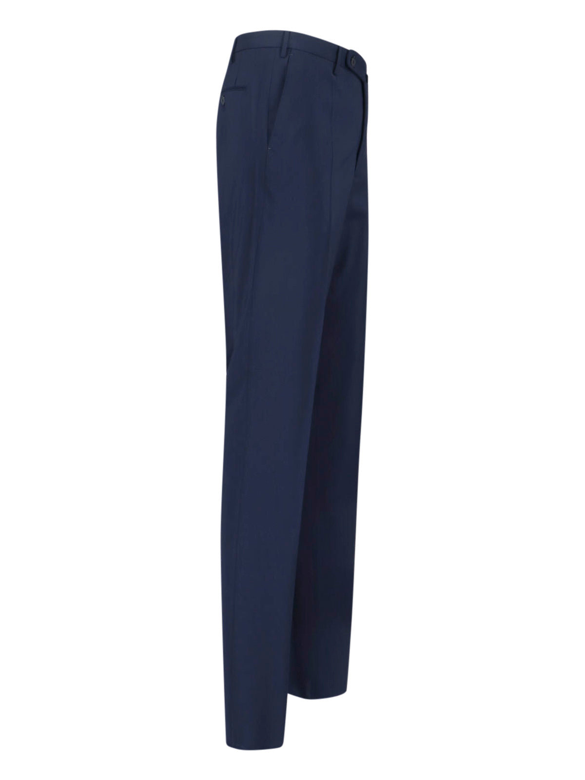 Virgin Wool Trousers – Navy