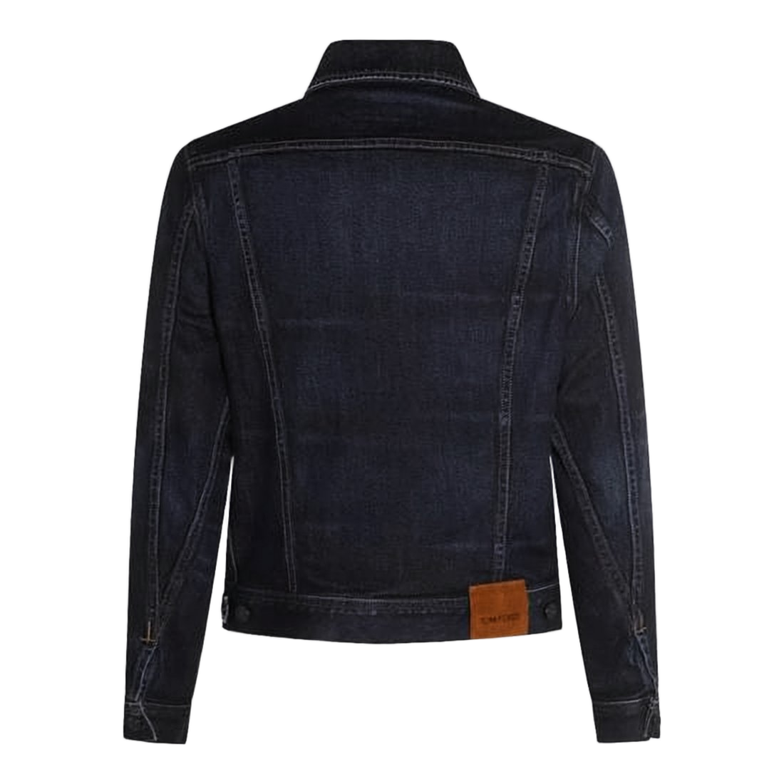 Structured Denim Jacket with Button-Front Closure
