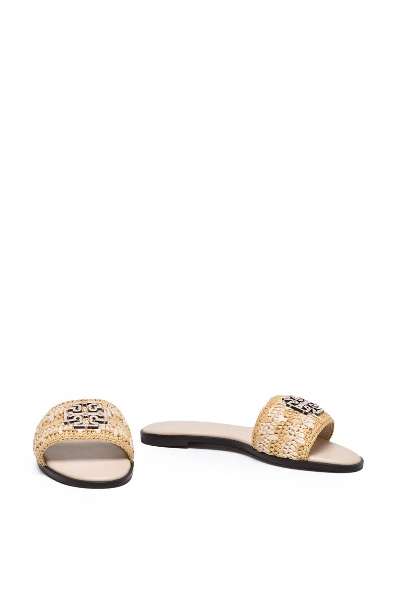 Raffia Sandal - Beige