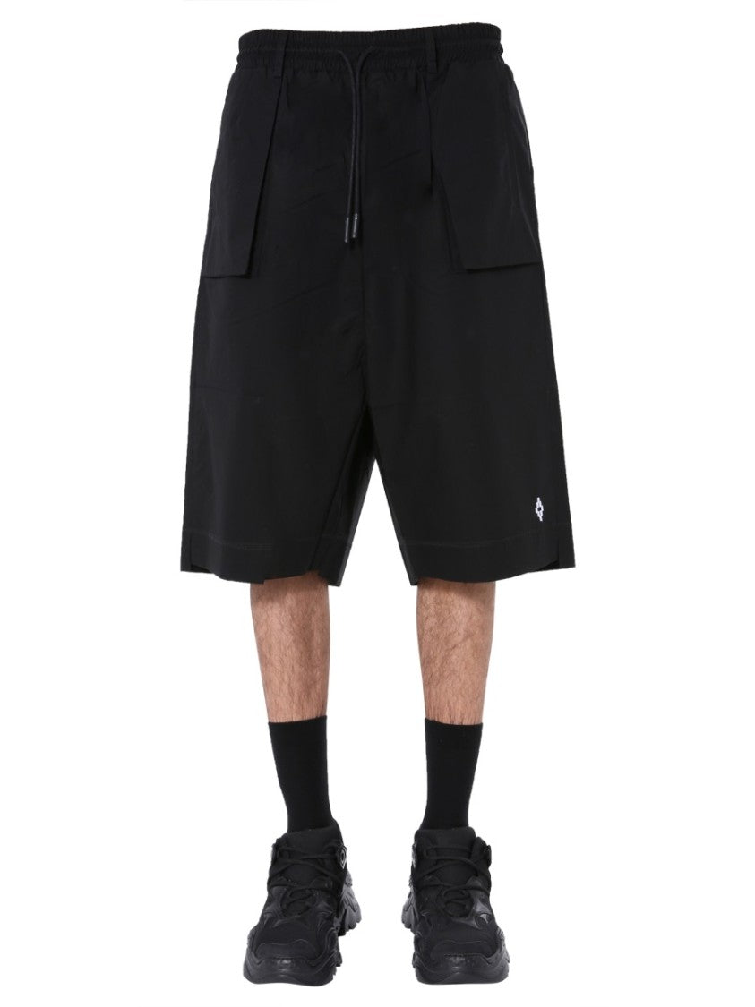 Relaxed Black Bermuda Shorts