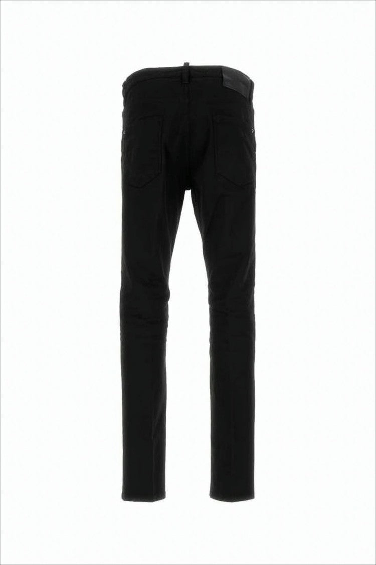 Slim Fit Black Denim Pants