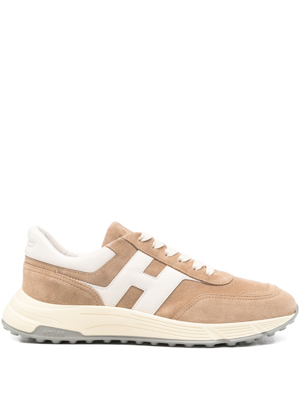 Silk And Nylon Sneakers With Textured Sole