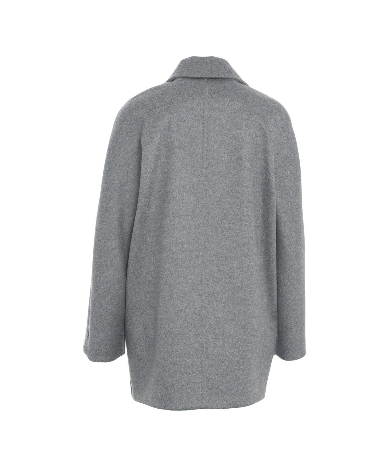 Double-Breasted Coat In Soft Virgin Wool
