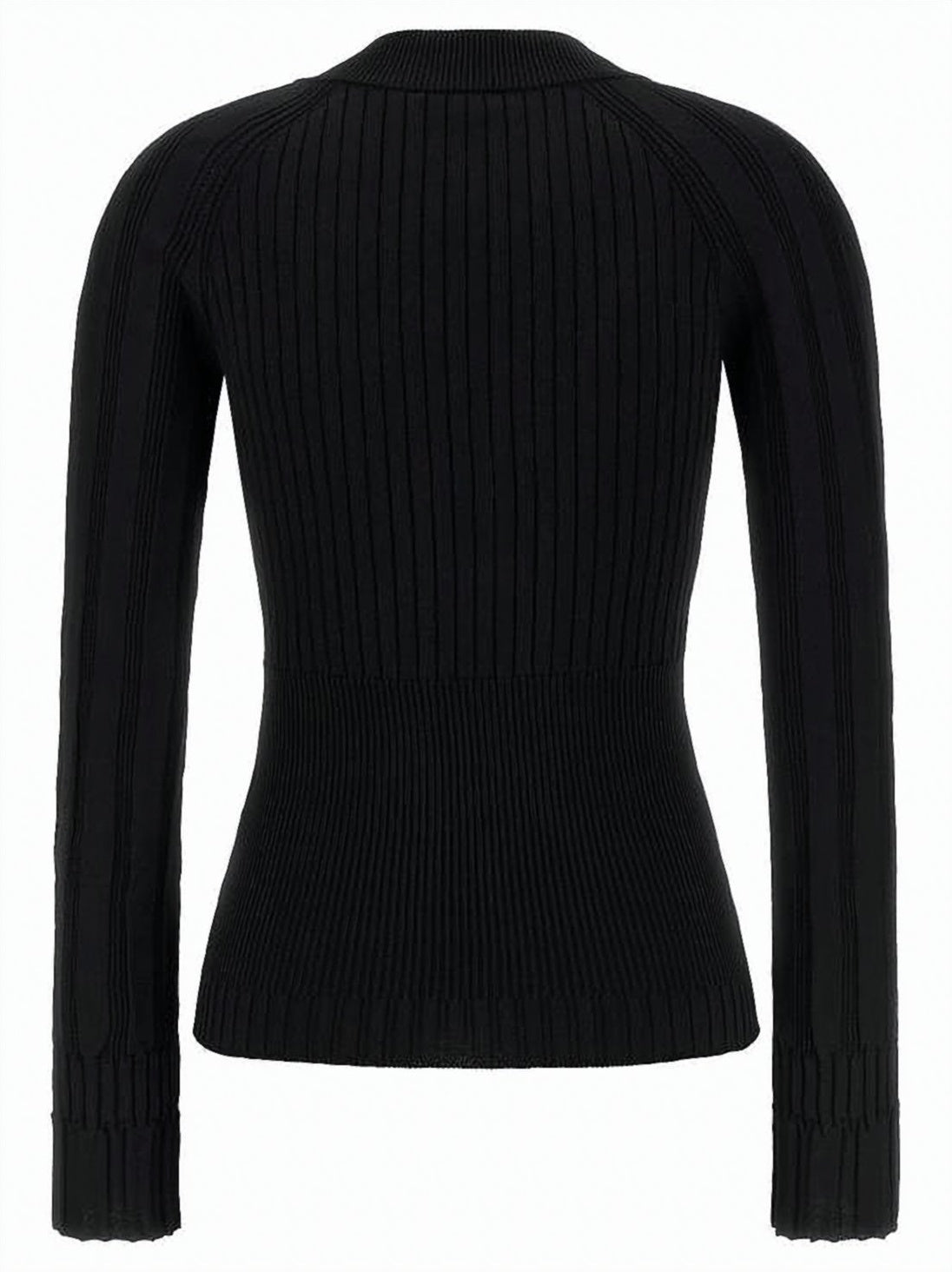 Fitted Ribbed Knit Cardigan