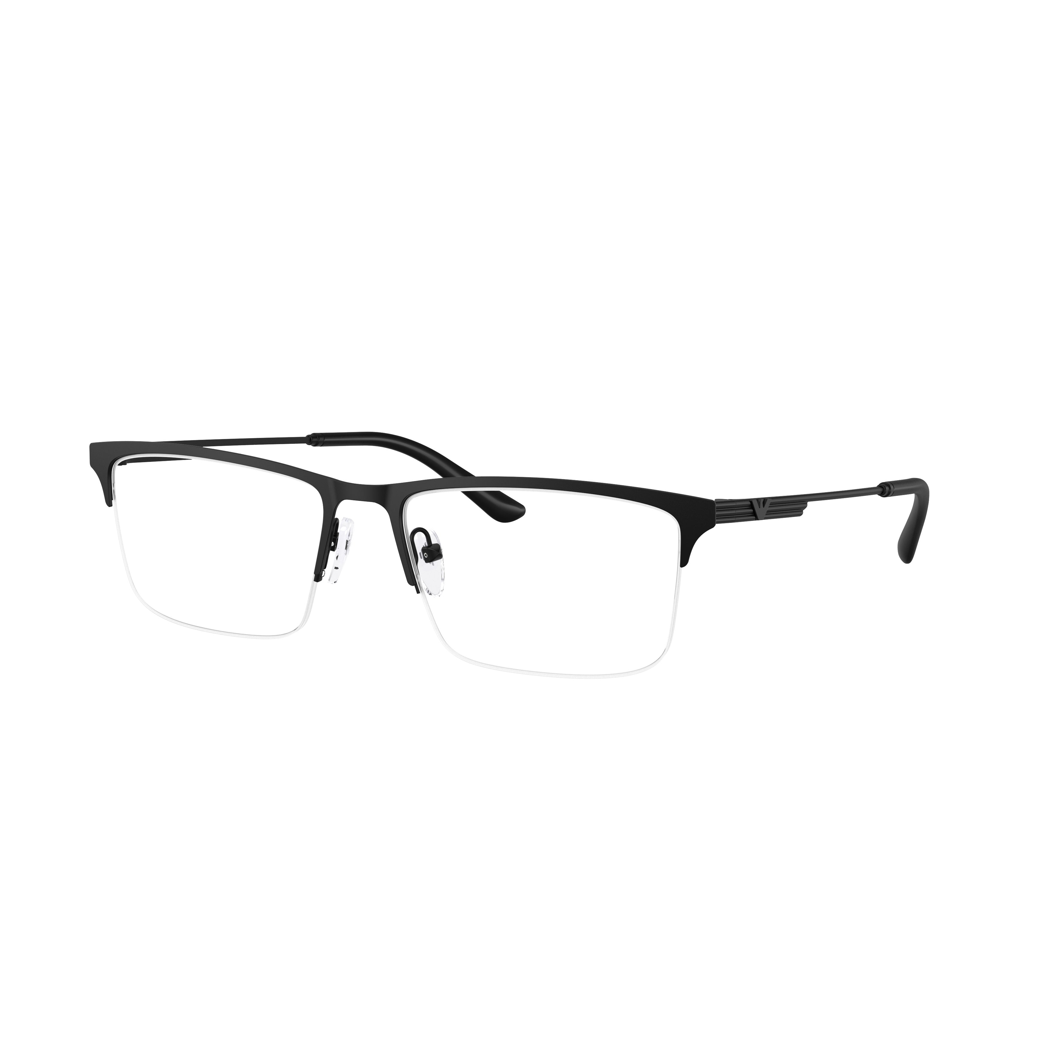 0ea1177 Half-Rim Metal Eyeglasses with Rectangular Lenses