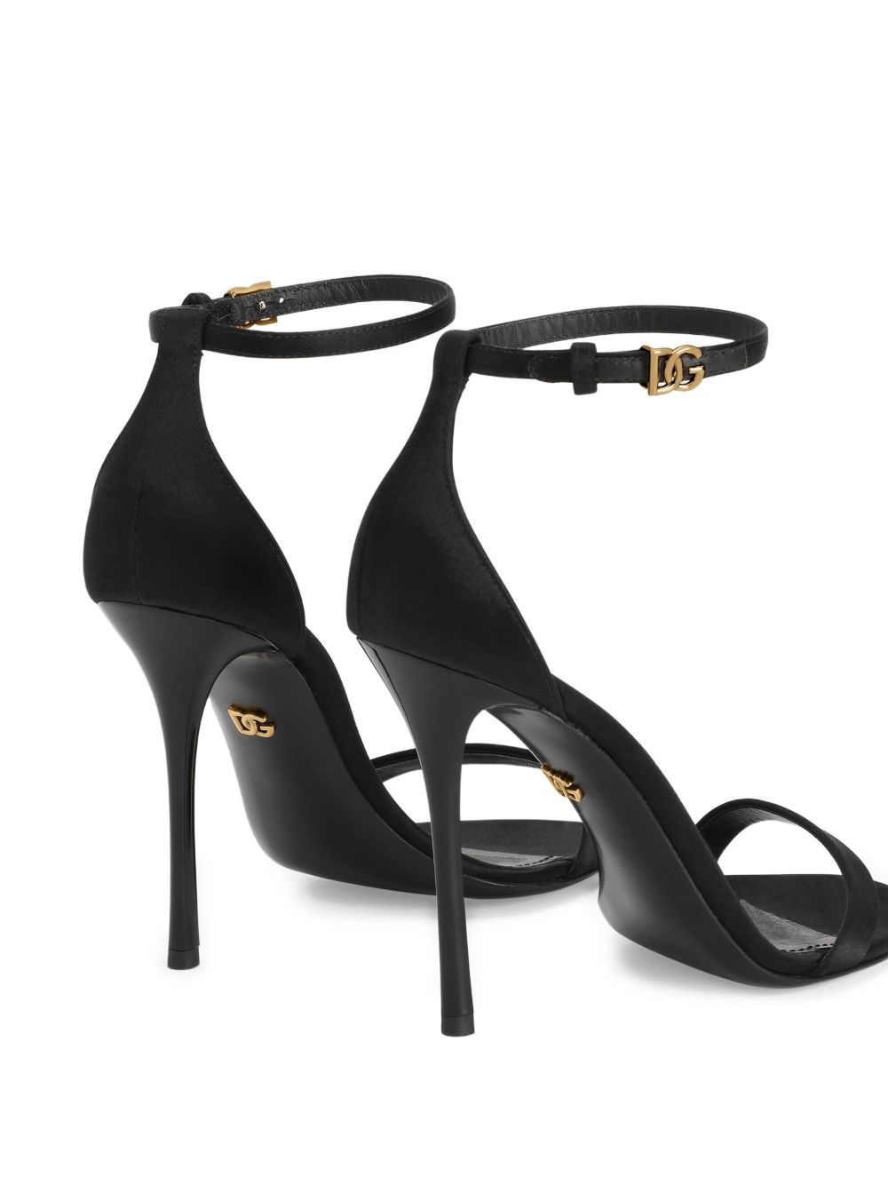 High-Heeled Sandals with Slim Stiletto and Design