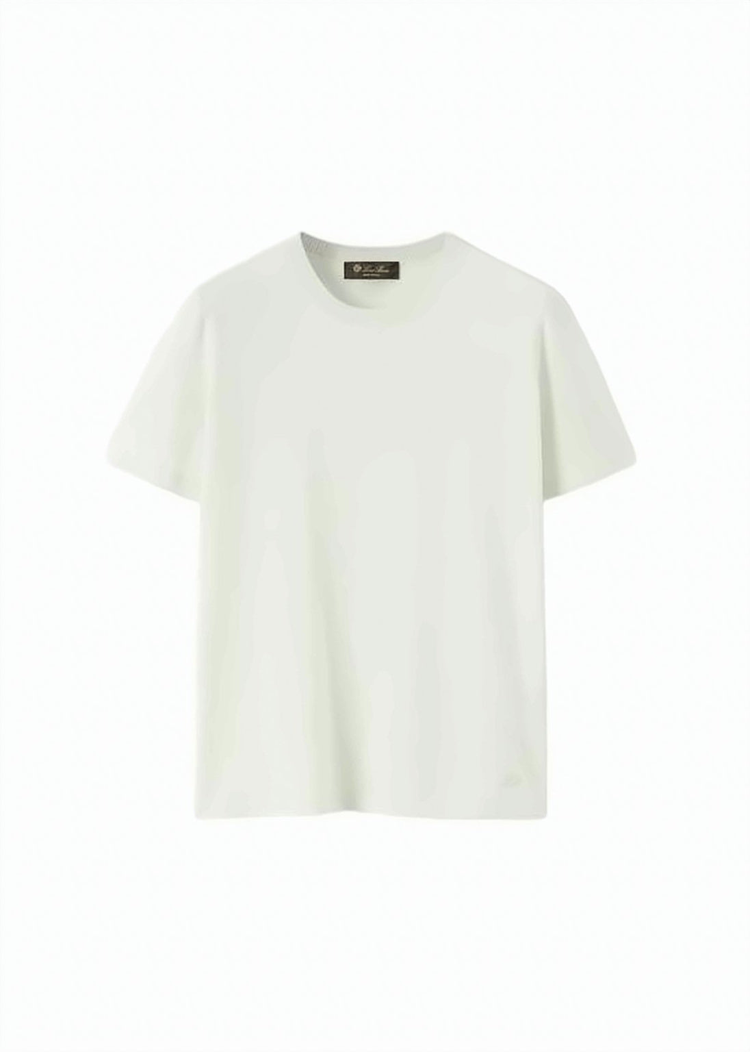 Black Short-Sleeved T-Shirt With Classic Crew Neckline