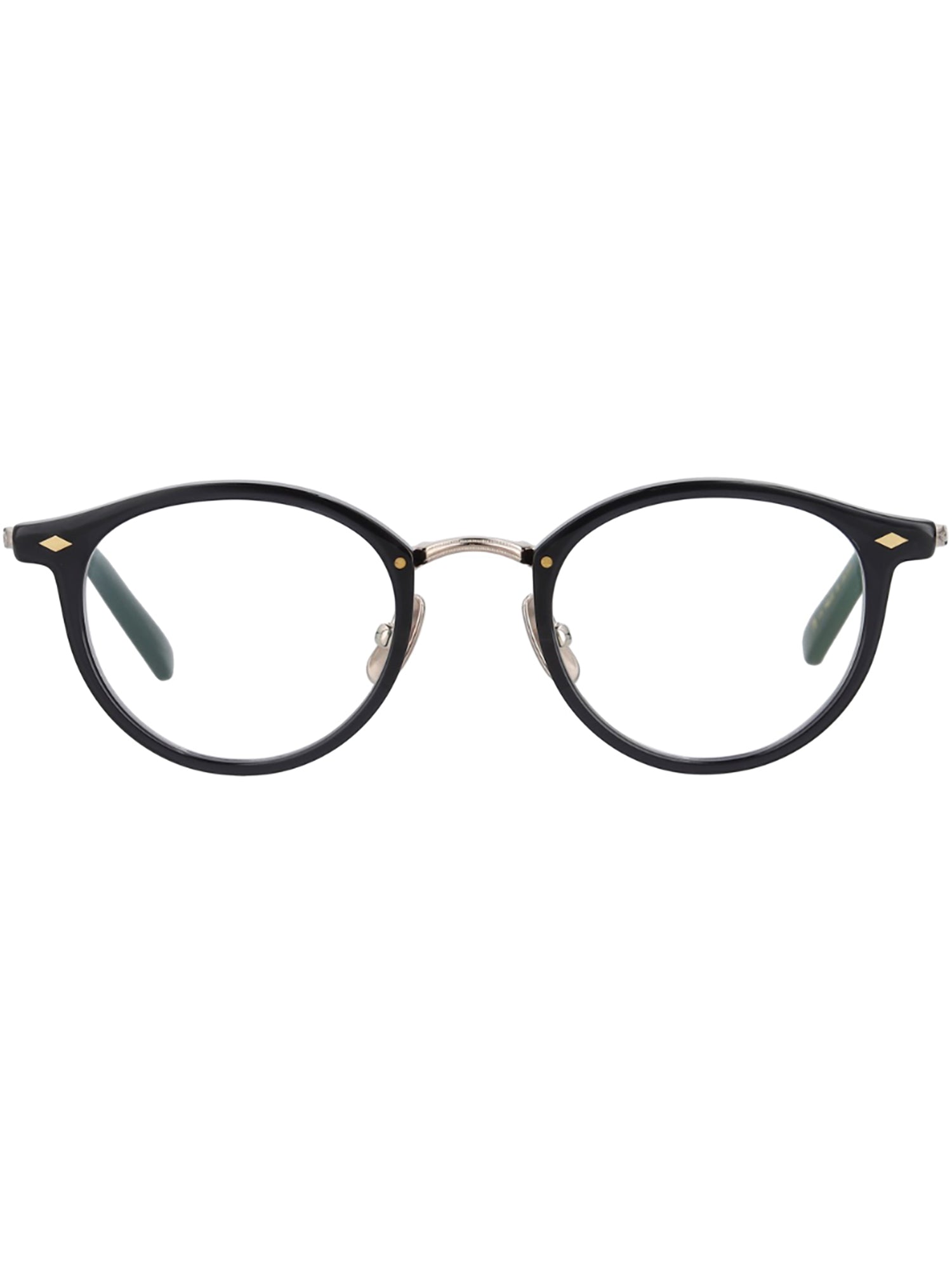 Cat-Eye Black Optical Frames with Gold Accents