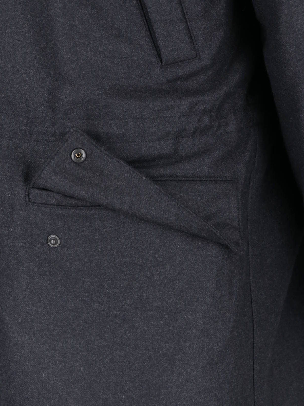Black Structured High Collar Jacket
