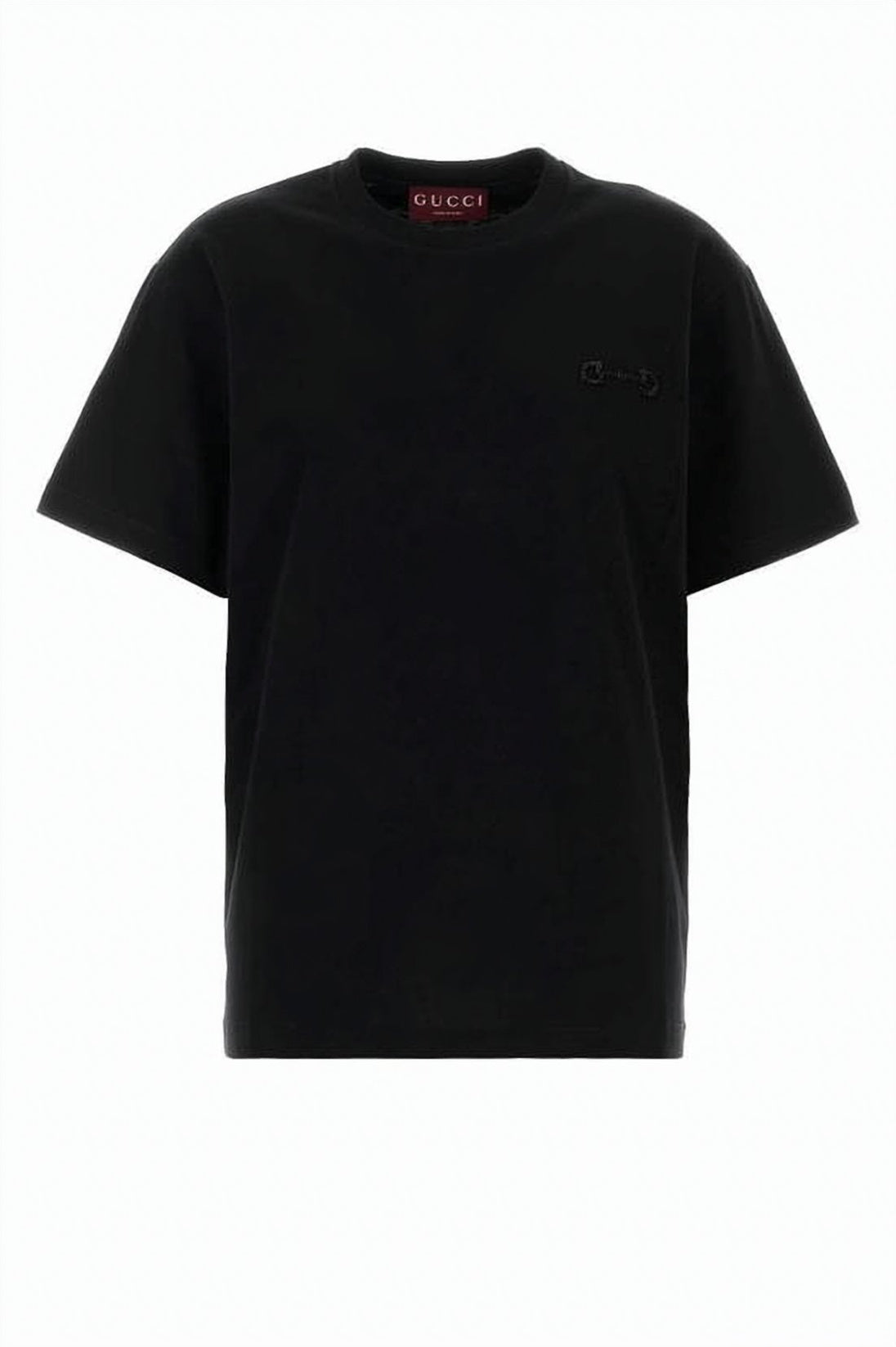 Relaxed-Fit Black Cotton T-Shirt