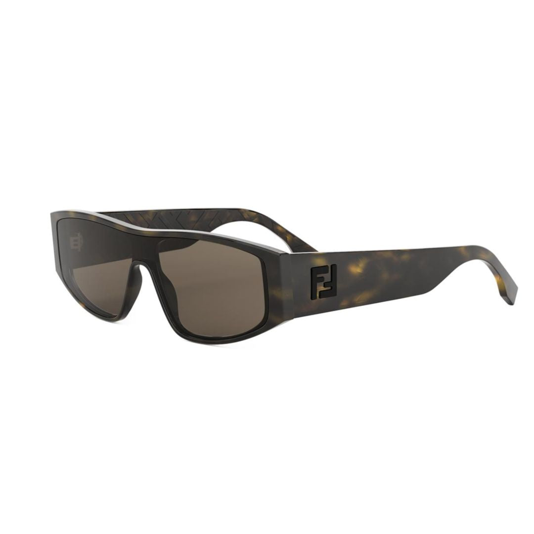 Fe40167i Rectangular Tortoiseshell Sunglasses