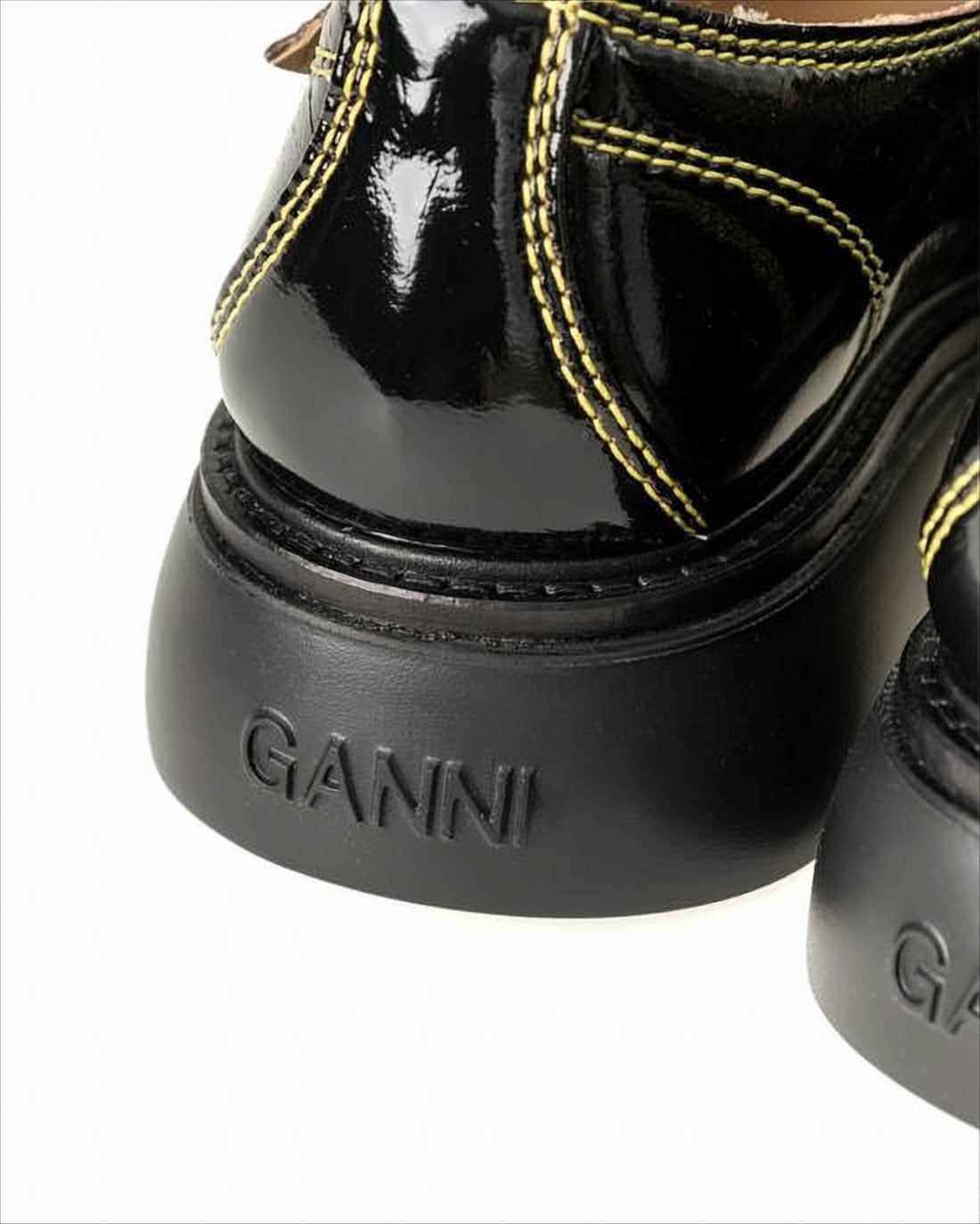 Chunky Glossy Black Loafers