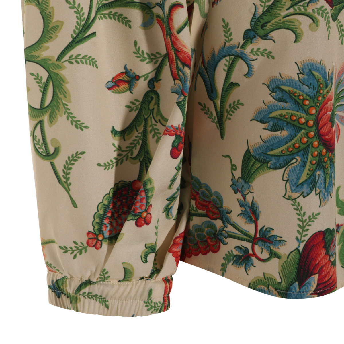 Botanical Print Top with Relaxed Fit