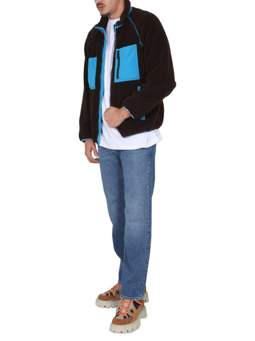 Textured High Neck Jacket