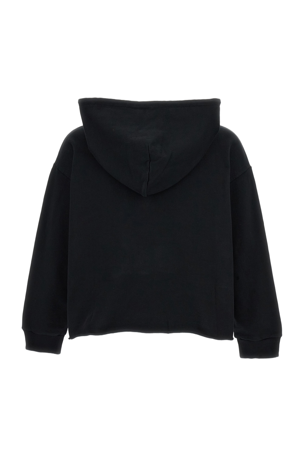 Classic Ribbed Cuff Black Sweater
