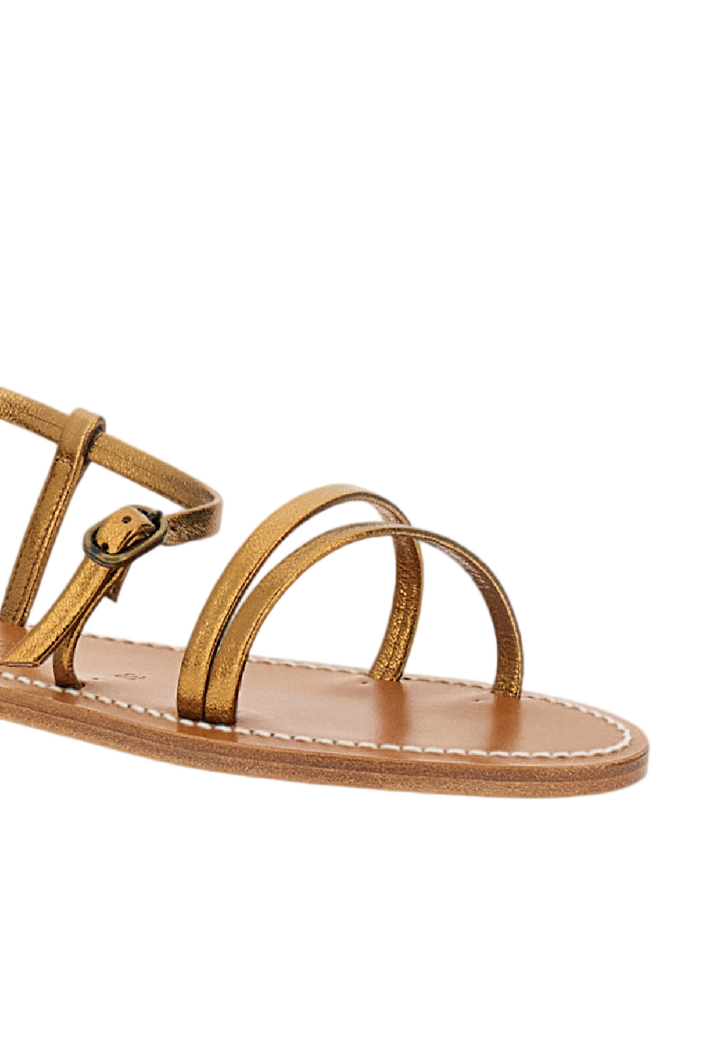 Golden Brown Erka Leather Sandals