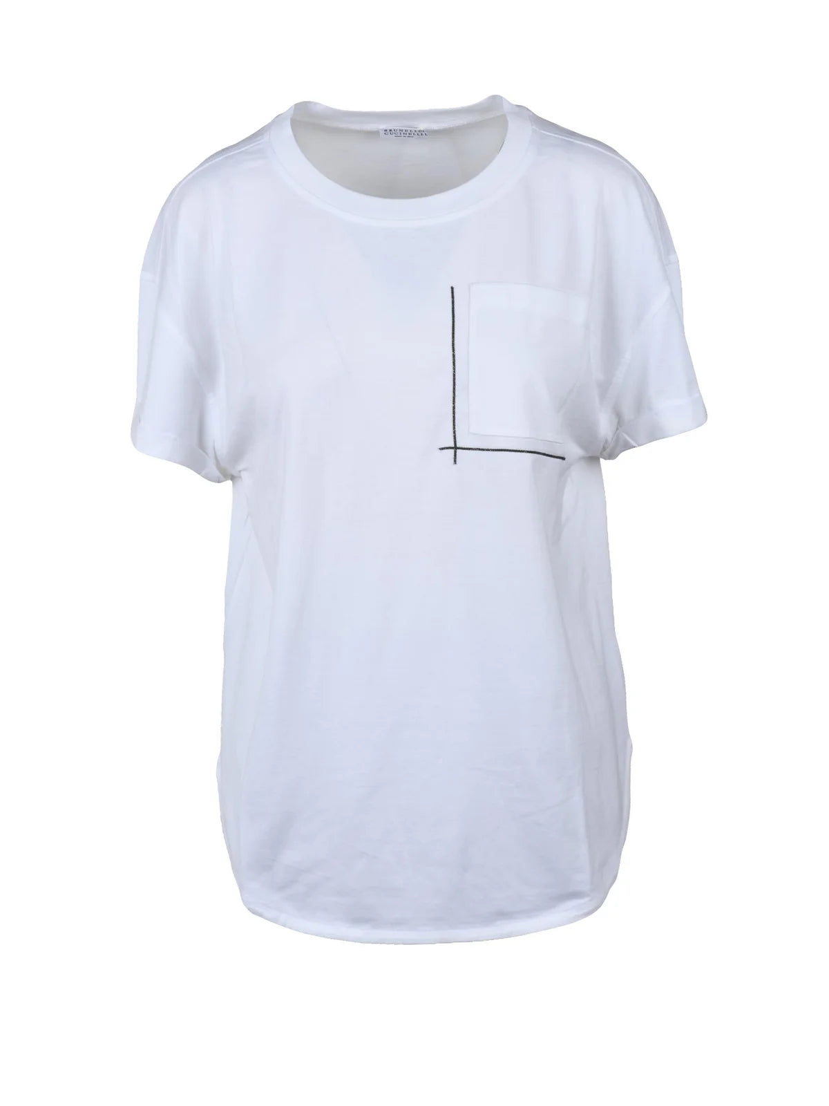 White Cotton Women T-shirt