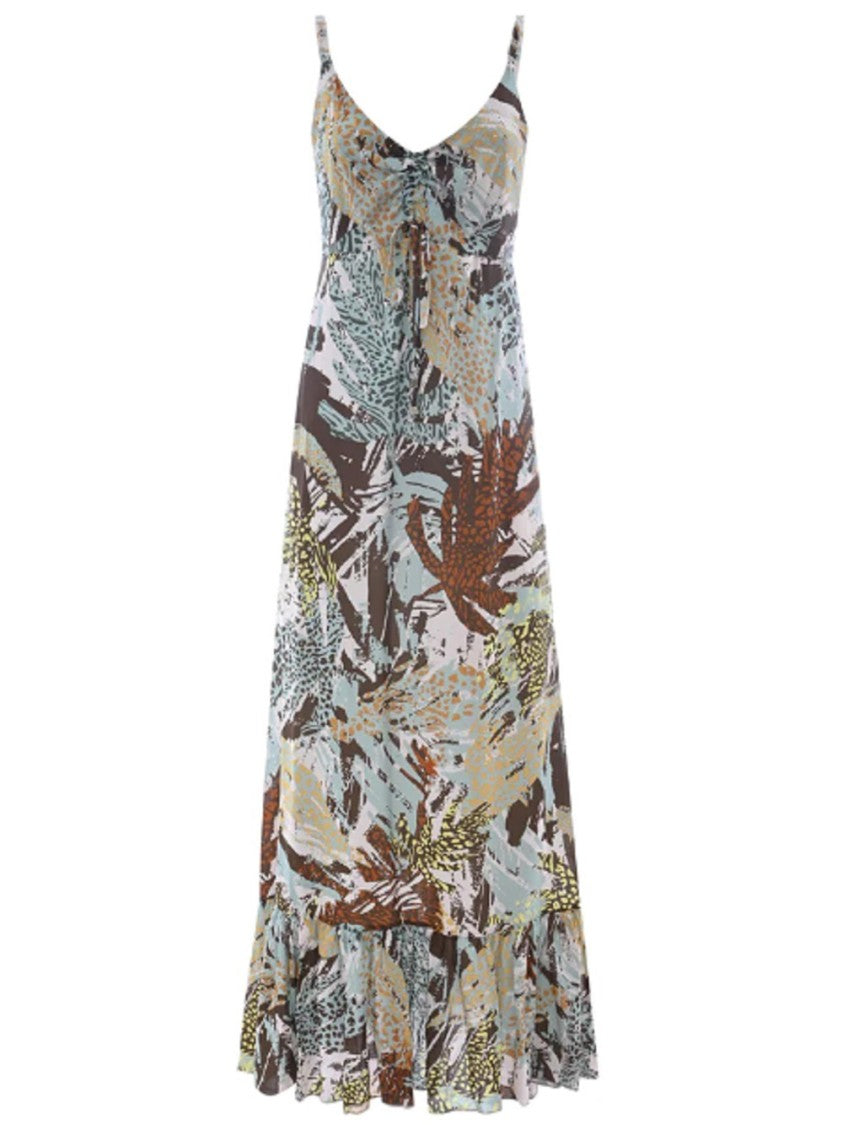 Viscose Pleated Bottom Dress