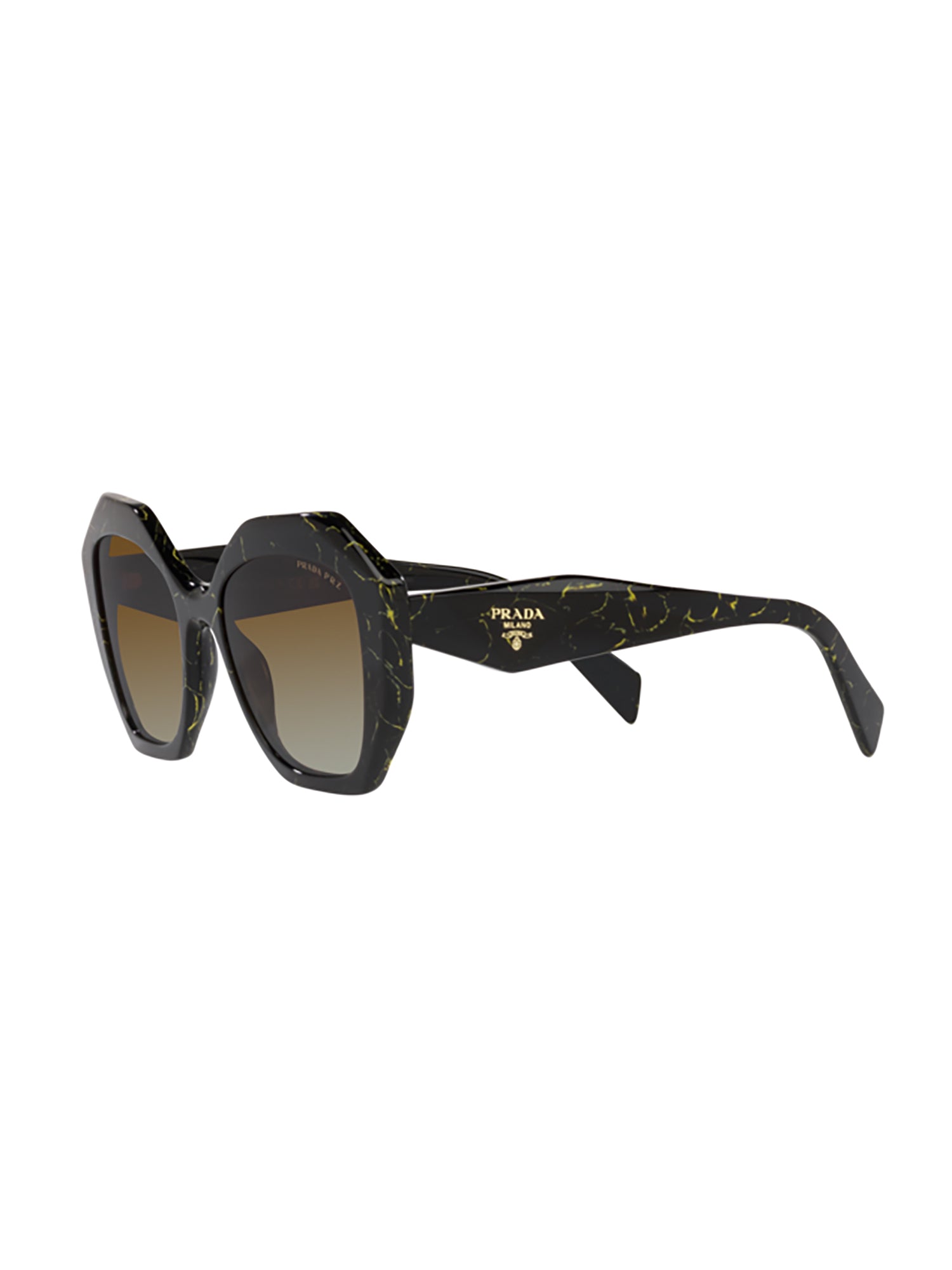 Octagonal Frame Sunglasses with Geometric Design