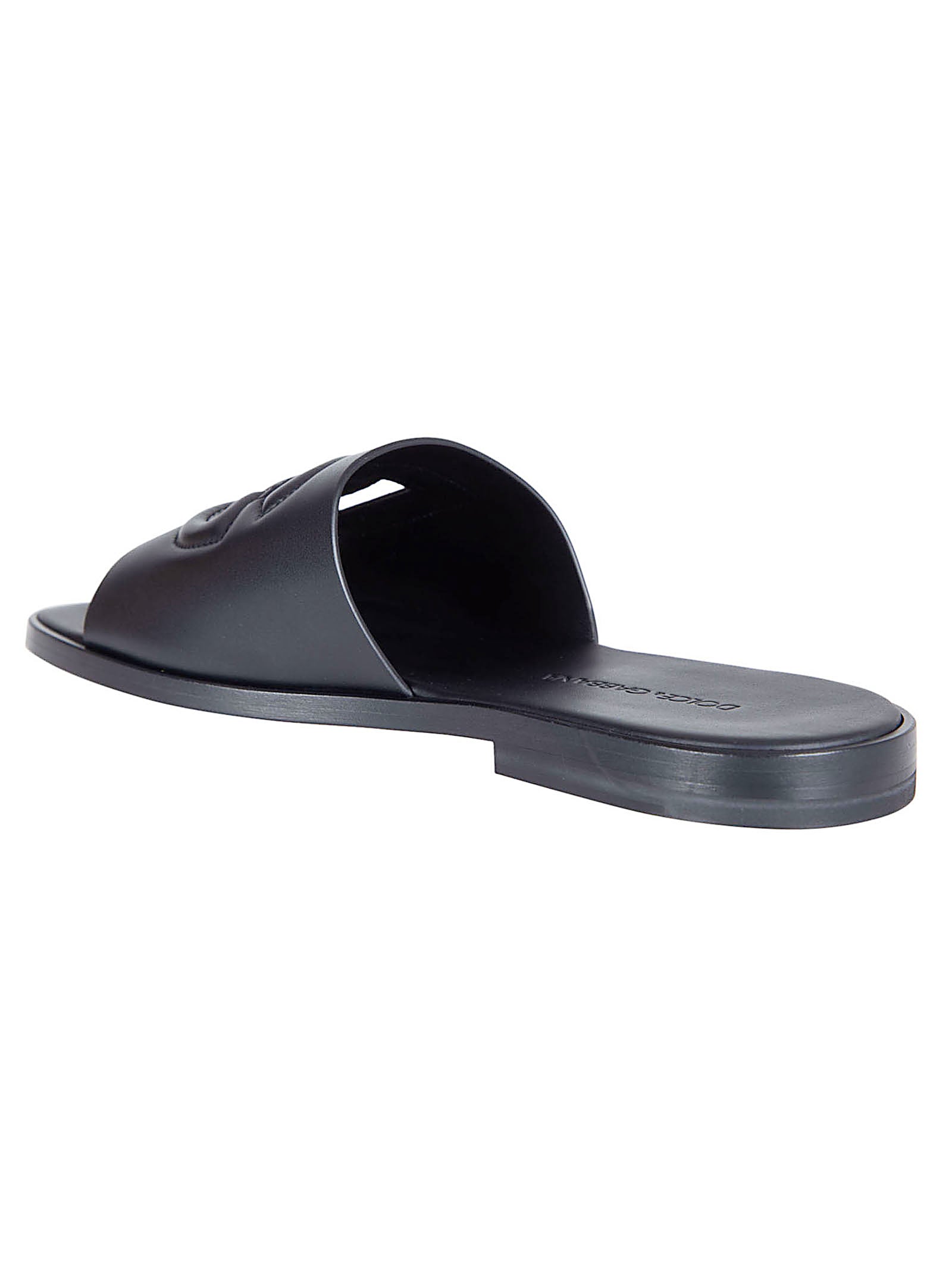 Open-Toe Slip-On Sandals with Logo Detail